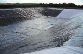 This provides a puncture-resistant layer onto which the geomembrane lining can be laid.