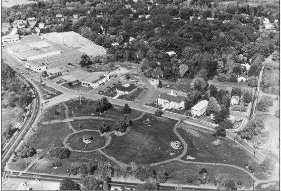 TOWN CENTER Origins of a Crossroads Community Town Commons 1973 - Courtesy of the Burlington Archives, No.