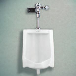Wash-Down: Standard Sloan wash-down urinals can accommodate four flush volumes: