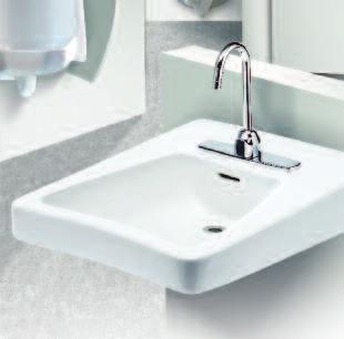 SS-3003 Series This wall-hung sink protects walls with