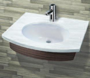 SS-3005 Series This wall hung sink has a generous deck