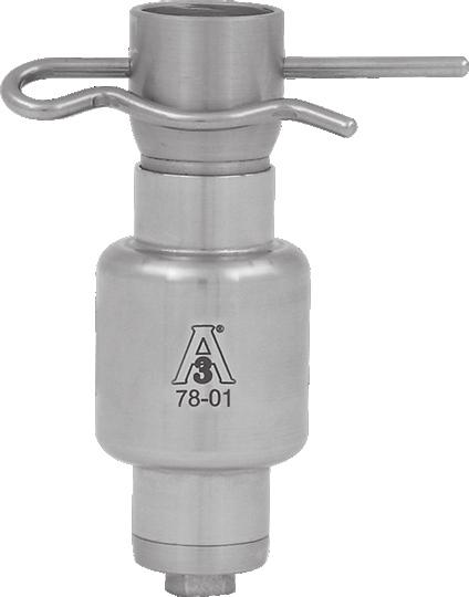 Patented self-flushing water bearing design eliminates internal bearings or races.