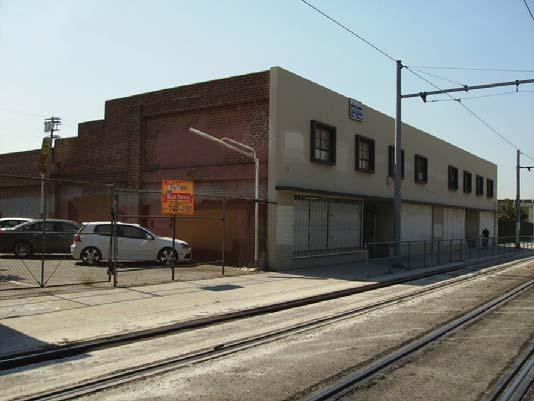 View 2: View looking south along Flower Street toward Parcel 2.