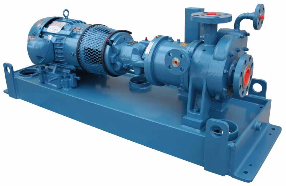 30m) static suction head to simplify piping requirements and lower suction tank elevation. Cavitation is eliminated since there is no large low pressure area in Roth pumps.