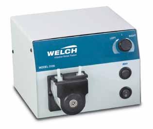 Applied Liquid Technology Fluid Transfer WELCH PERISTALTIC PUMPS Analog Precise, continuous fluid delivery No fluid contact with pump Fast change tubing cartridge Pumps 3 to