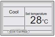 Su mygtukais pakeiskite nustatytą temperatūrą. 3. Su mygtukais galima persijungti tarp minimalios ir maksimalios temperatūros. 10. Oro srauto krypties nustatymas 1.