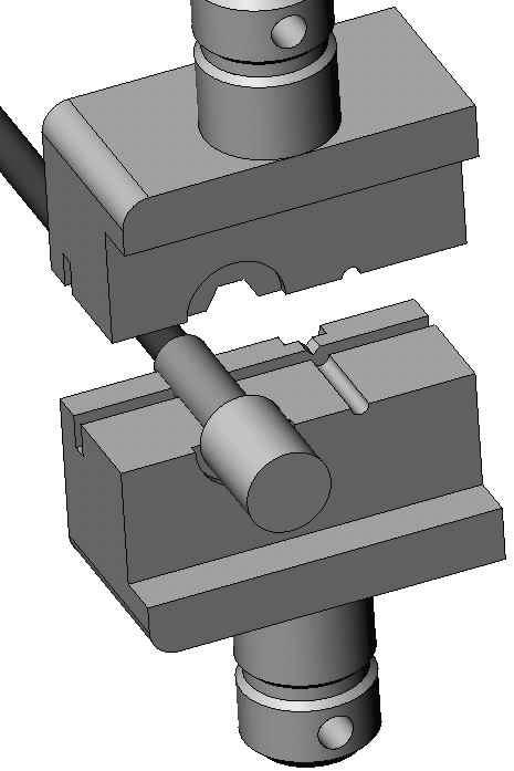 the ferrule over the braid Crimp the ferrule as shown on the picture with crimping tool R282.
