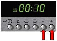 Setting cooking time Use the cooking time function to set the duration of cooking starting from the present time.