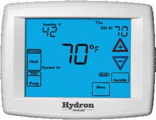 Thermostats Sensi Wi-Fi n Extreme temperature notification n 7 day programmable n Remote access and contractor contact info with smartphone app n 4