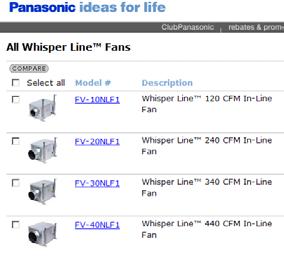 Panasonic Inline