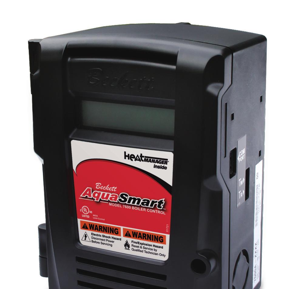 All models include the option of enabling Beckett HeatManager dynamic temperature reset that,
