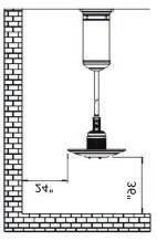 Patio Heater_14-0979_V4_ENG.book Page 16 Tuesday, September 2, 2014 10:00 AM 11.Heater is situated at least 36 inches on top and 24 inches on sides from combustible materials. 12.