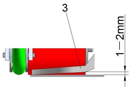 VIII. Using Condition 1. The distance between hot air nozzle and ground should be shown as figure 5(We have adjusted the distance). 2.