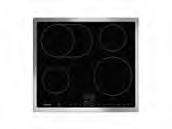 Induction cooktop CI 263 Sturdy stainless steel frame Frying sensor function Oval roasting zone switches on automatically Sensor control with direct selection of output level CI 263 112 Stainless