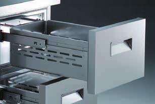 counters: 710mm work tops with or without back splash, solid doors or 2x½, 3x1/3 drawers per