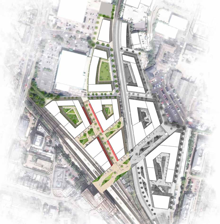 3.3. Development Sites: Station Quarter West Station Quarter West in Current Context: Illustrative Masterplan 3 Land Use and Quantum The development site should form the commercial centre of Watford
