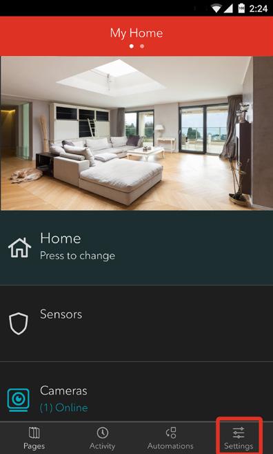 1. Login to your Rogers Smart Home Monitoring