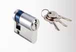 no. 019053 Profile cylinder for floor level locking 66mm (31/35) locking on both sides, for toughened safety glass, with 3 keys, ID no.