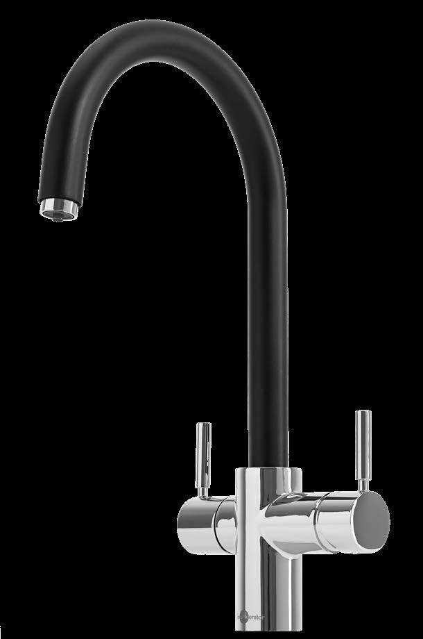 TAPWARE A kettle and mixer tap combined Simple installation easily replaces your existing tap Easy-grip hot water leaver Solid, high quality low-lead brass Elegant one-piece design Smooth laminar