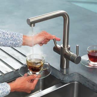 Filtered Near-Boiling Water Standard Hot & Filtered Cold Water The convenience of
