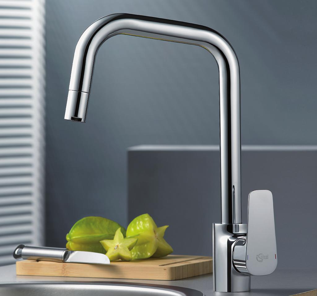 The integrated swiveling spout