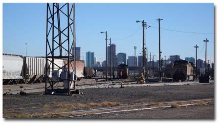 In the third zone, between West 44th Avenue and West 52nd Avenue, the visual landscape consists of railroad tracks and bordering industrial properties.