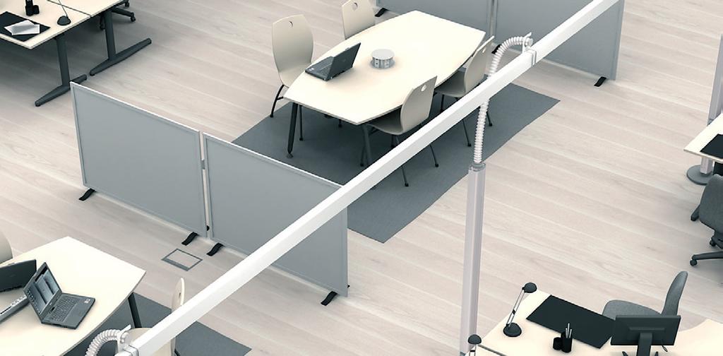 Product Information and Features Flexibility from Floor to Ceiling OptiLine 70 Poles are fed from the ceiling and deliver access to power, data and telephone on all types of floors, including,