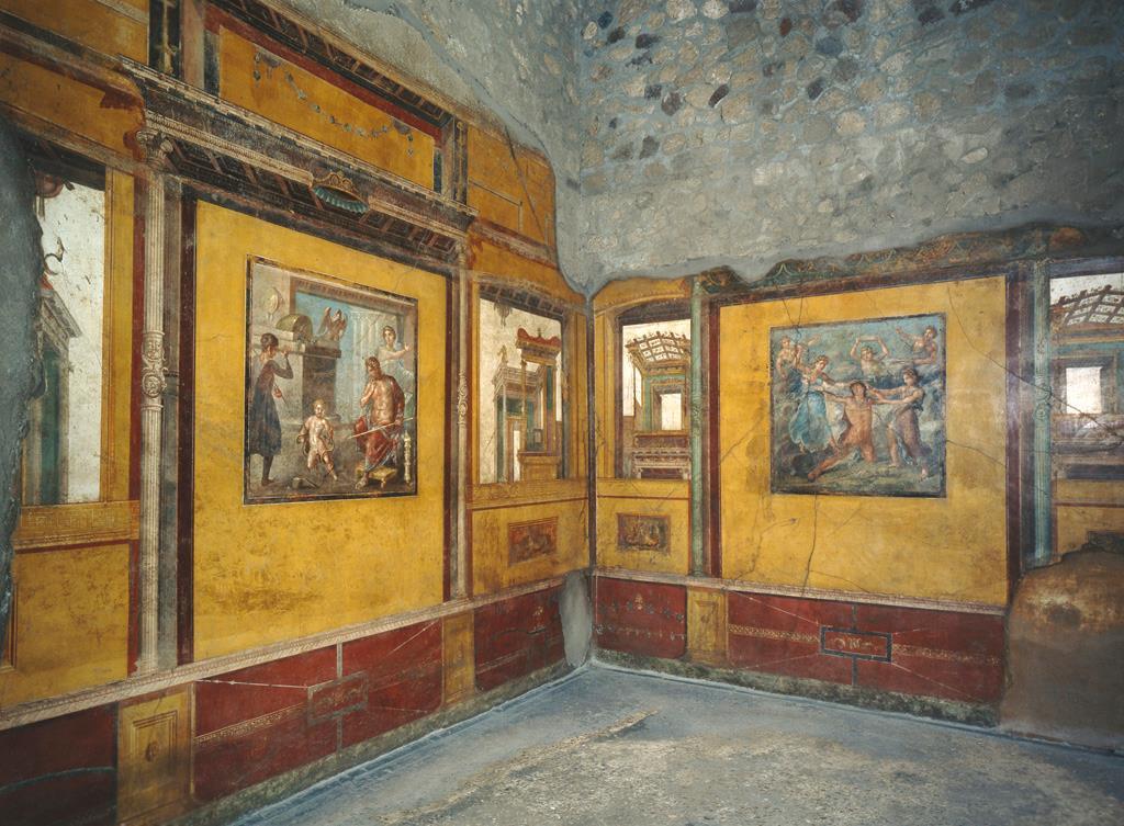 39. Pentheus Room 62-79 CE Fresco Pompeii, Italy Owned by former slaves, one brother held a top civic position. Showed signs of wealth in the home, like a strongbox.