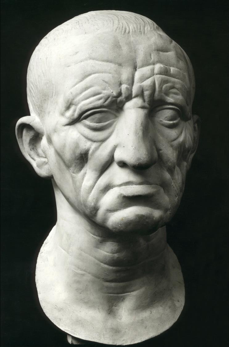 42. Head of a Roman patrician Republican Roman c. 75-50 B.C.E.