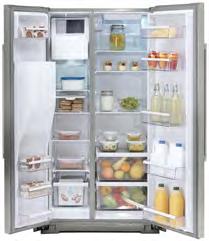 11 NUTID Side-by-side counter-depth refrigerator 21 cu.ft. $1999 Stainless steel. 002.887.56 Capacity fridge: 13.5 cu.ft. Capacity freezer: 7.5 cu.ft. 3 adjustable shelves in tempered glass with spill guards for fridge section.