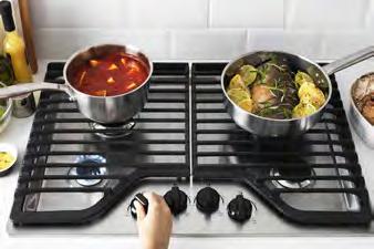cook. Sealed and powerful burner with 15000 BTU, generating high heat needed for rapid boiling, searing and frying.
