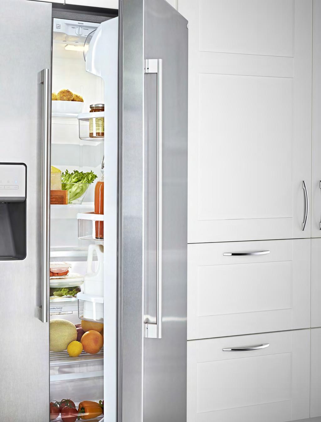 REFRIGERATORS Smart cooling. Less waste. Efficient cooling is a cornerstone of a sustainable kitchen. The better your fridge and freezer work, the less food you will waste.