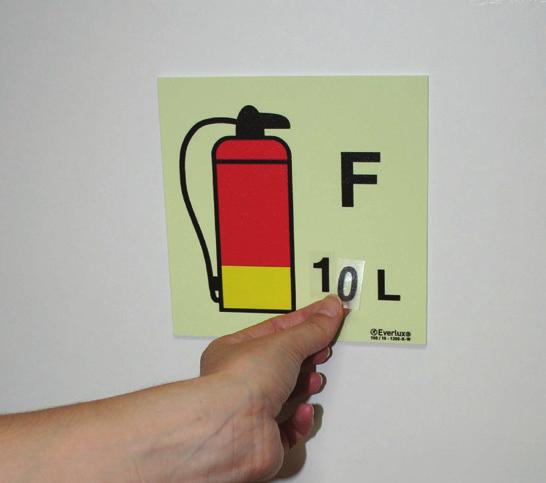 IMO fire control signs - fire extinguisher according to IMO Resolution A.