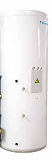 Air-to-water technology Domestic hot water tank and solar support Whether your customer wants domestic hot water only or the advantage of solar energy, Daikin offers you the domestic hot water tank