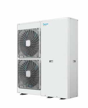 The 5-7 kw range of Daikin Altherma monobloc A ++ 55 C Back-up