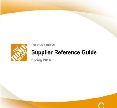 requirements (e.g. Supplier Reference Guide etc).