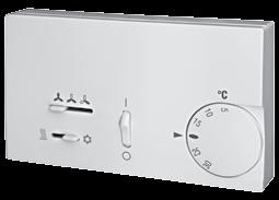 The control is equipped with internal sensor to detect the room temperature, which can be defined as a priority compared to the return air sensor on the fan coil.
