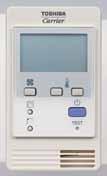 The remote control allows the operating parameters to be set for the indoor unit.