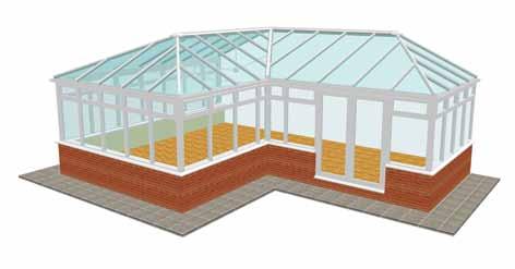 Inspiration Global Conservatory Roofs 17 P-shaped Lantern Custom By combining a mix of conservatory shapes you will be