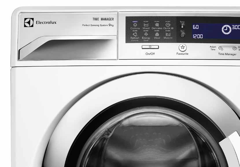 Washing Washing machines Worth knowing Electrolux s stunning new Time Manager TM range of washing machines offer the perfect laundry solution.