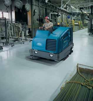 COMPARE M20 TO COMPETITIVE SWEEPER-SCRUBBERS INCREASED SAFETY n FaST Foam Scrubbing Technology Reduces potential slip-and-fall accidents with NFSI certified detergents n ErgoSpace improves visibility