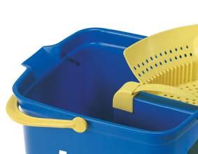 8025D-WHL - Shown with casters 6-Quart Small Utility Pail 6-quart capacity square shape pail for sanitizing and cleaning solutions.