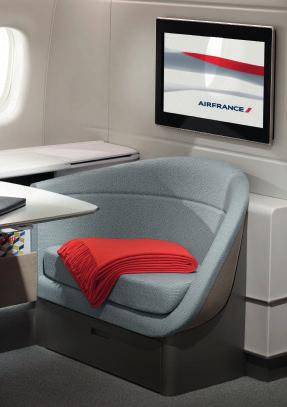 Your own personalized living space In the seat s adjoining console, a large table is available for the passenger to dine or work. The suite can also be enjoyed with a fellow passenger.