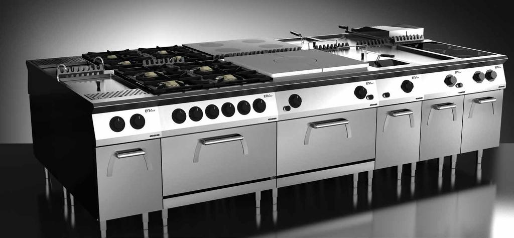 EFFICIENCY AND PERFOMANCE The EM line of cooking appliances employs high technology to deliver the best possible performance, the highest professional standards and consistent success over time.