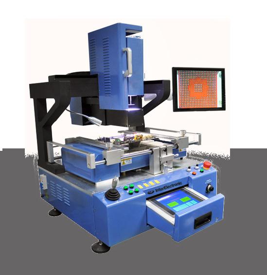 BGA AUTOMATIC REWORK STATION IE-6800BGA Superior safety functions Precise optical alignment system 3 independent heating system Multi-function operation system Features The top heater can move freely