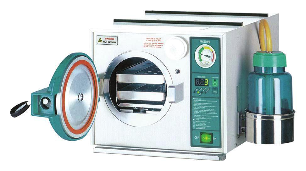 AUTOCLAVE STEAM STERILIZERS (BENCH TOP) Image: HS-1606VD Hanshin Bench Top Steam Sterilizer Small and easy to operate Three preset sterilization cycles Adjustable