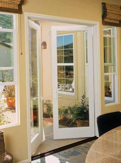 Ultra Series Swing & Sliding Patio Doors The strength of fiberglass protects your investment from the harsher side of Mother Nature.
