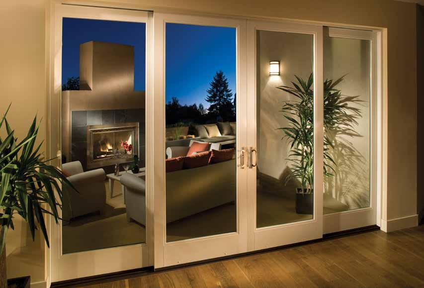Ultra Series Ultra Series In-Swing door with grids and sidelite Ultra Series 4-panel sliding door As the name implies, Ultra was designed to be the ultimate door frame