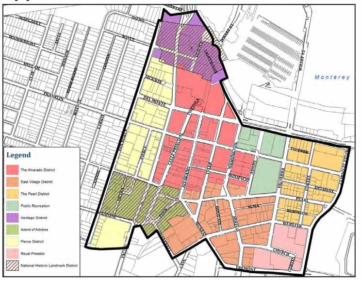 introduction Character Areas The Downtown Specific Plan (draft), identifies different Character Areas, which reflect a combination of existing conditions and