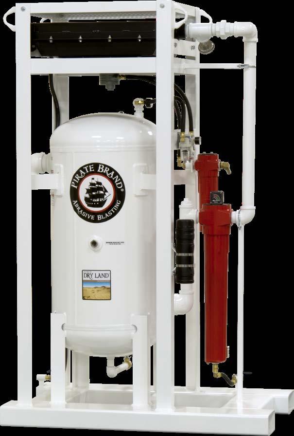 Air Dryers Features Pirate Brand Dry Land air dryers are the perfect solution for the mobile blasting and painting contractor.